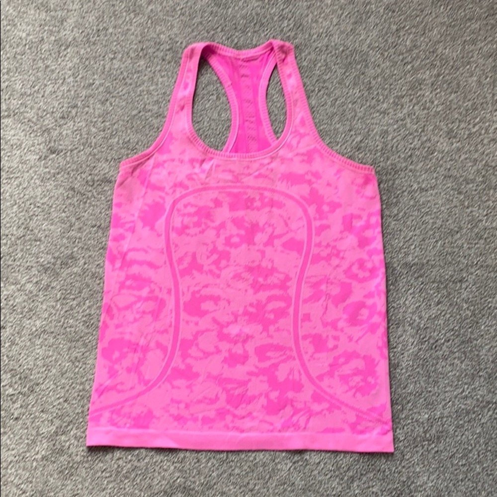 Lululemon Swiftly Racerback (hot pink camo)